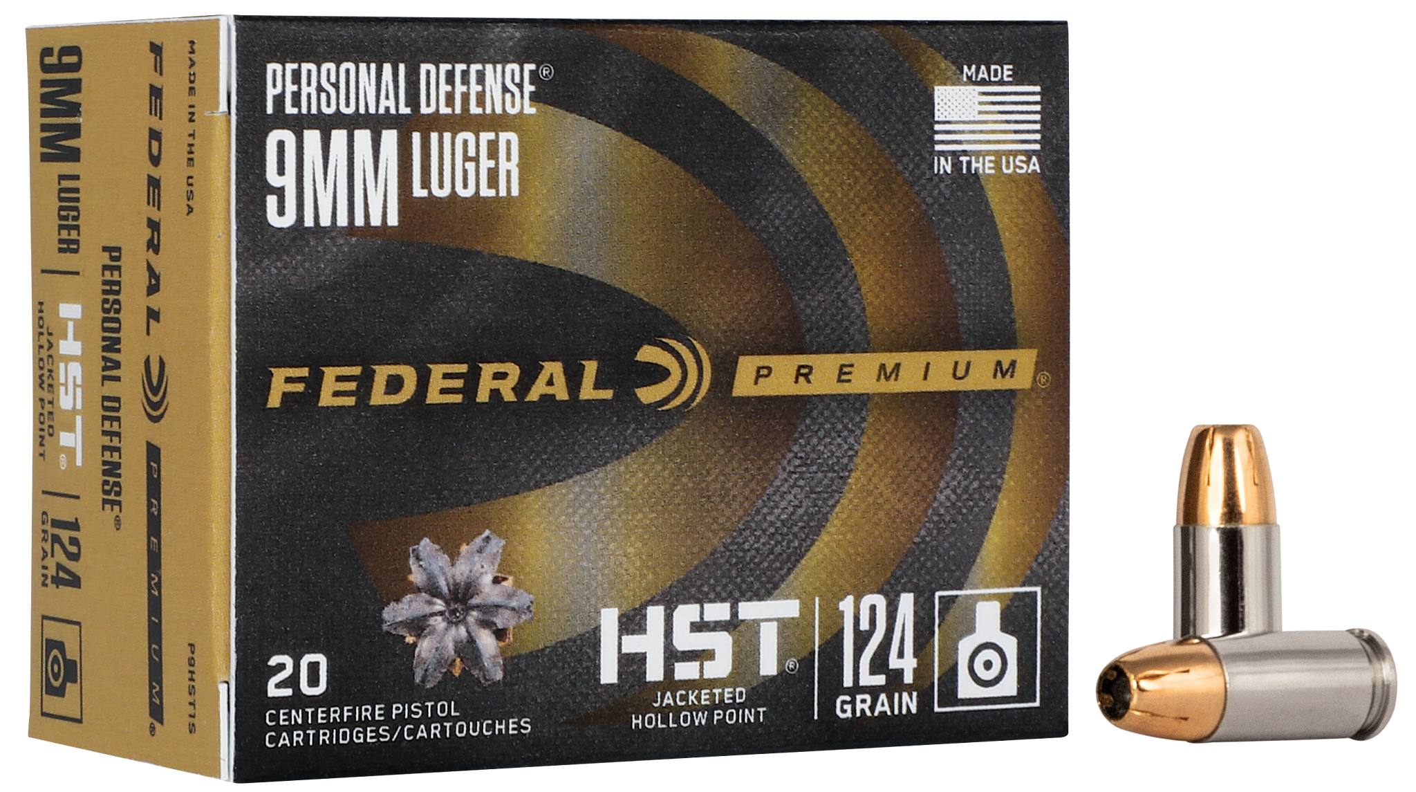5 9mm Rounds as Good as or Better Than .45 ACP p9hst1s 9mm luger hst jhp combo rm
